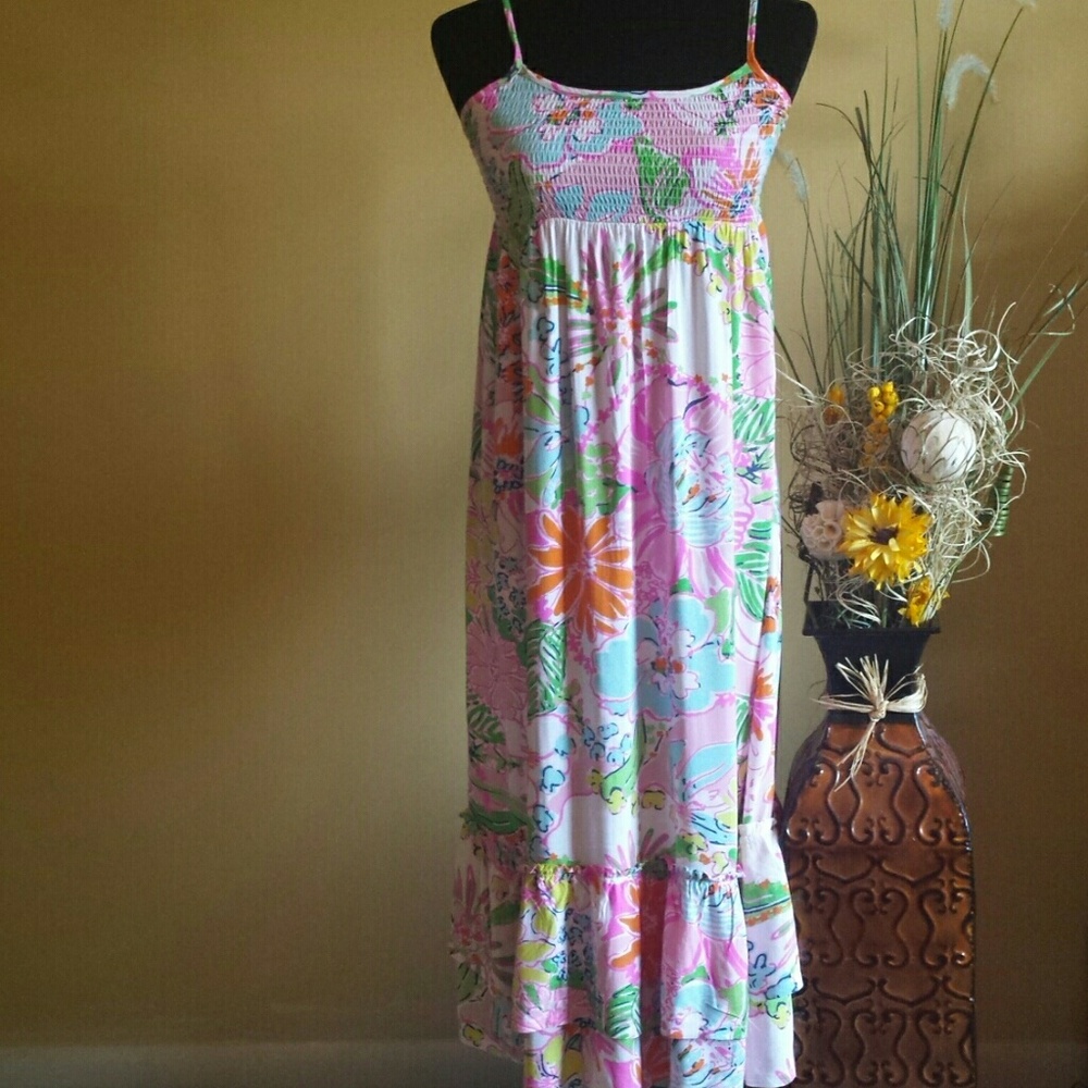 SOLD   Lilly Pulitzer Noise Posey  Maxi Dress